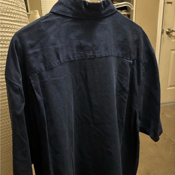 Blue Jamaica Jaxx Men’s Casual Button Down Shortsleeve Shirt Collared XL100%SILK - Picture 4 of 13